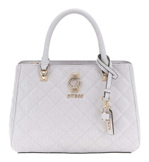 Guess L- Eddie Quilted Dome Satchel - Gris